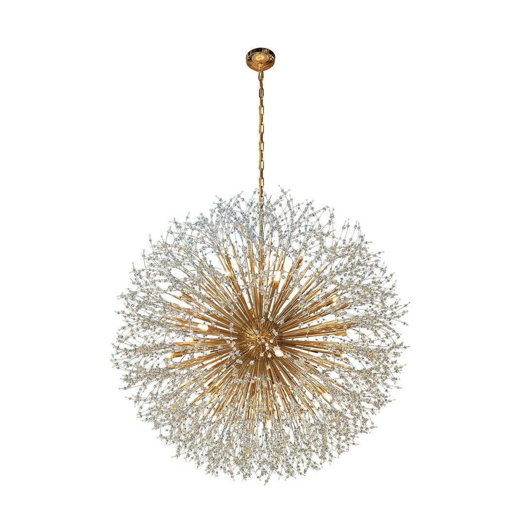 Starburst Chandelier 47" Wide Crystal Lighting Fixture