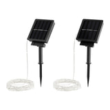 Starry Solar String Lights Cool White Fairy LED Lights Pure Garden