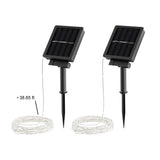 Starry Solar String Lights Cool White Fairy LED Lights Pure Garden