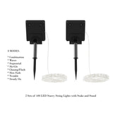 Starry Solar String Lights Cool White Fairy LED Lights Pure Garden