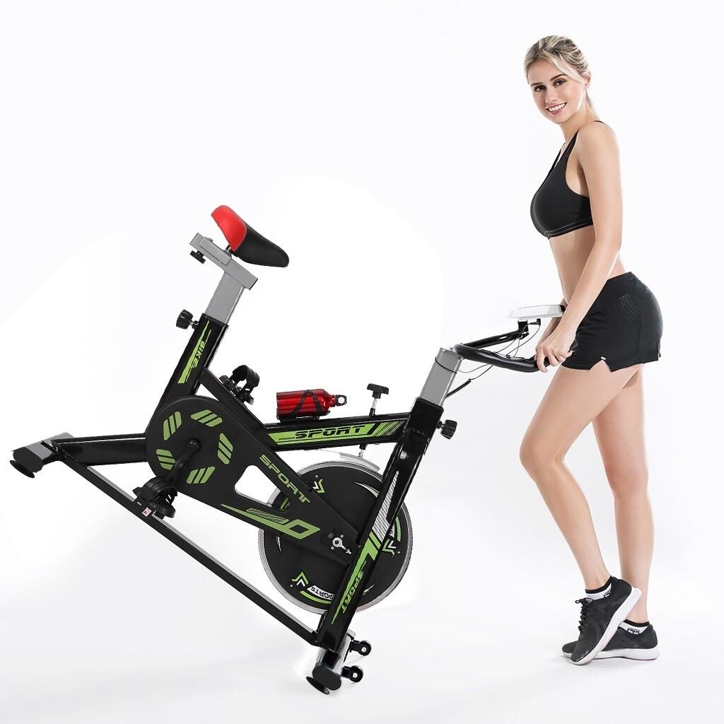 Stationary Indoor Bicycle-Bicycle With Tabslet Stand And Comfortable Cushion
