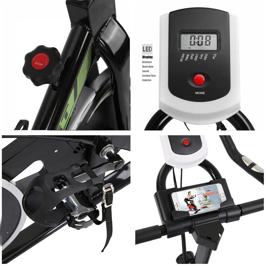 Stationary Indoor Bicycle-Bicycle With Tabslet Stand And Comfortable Cushion