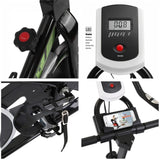 Stationary Indoor Bicycle-Bicycle With Tabslet Stand And Comfortable Cushion