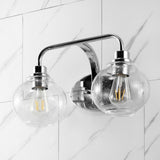 Staunton Iron/Seeded Glass Cottage Rustic LED Vanity Light, by JONATHAN Y