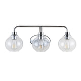 Staunton Iron/Seeded Glass Cottage Rustic LED Vanity Light, by JONATHAN Y