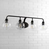 Staunton Iron/Seeded Glass Cottage Rustic LED Vanity Light, by JONATHAN Y