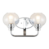 Staunton Iron/Seeded Glass Cottage Rustic LED Vanity Light, by JONATHAN Y