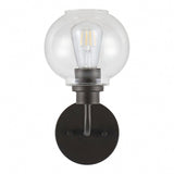 Staunton Iron/Seeded Glass Cottage Rustic LED Vanity Light, by JONATHAN Y