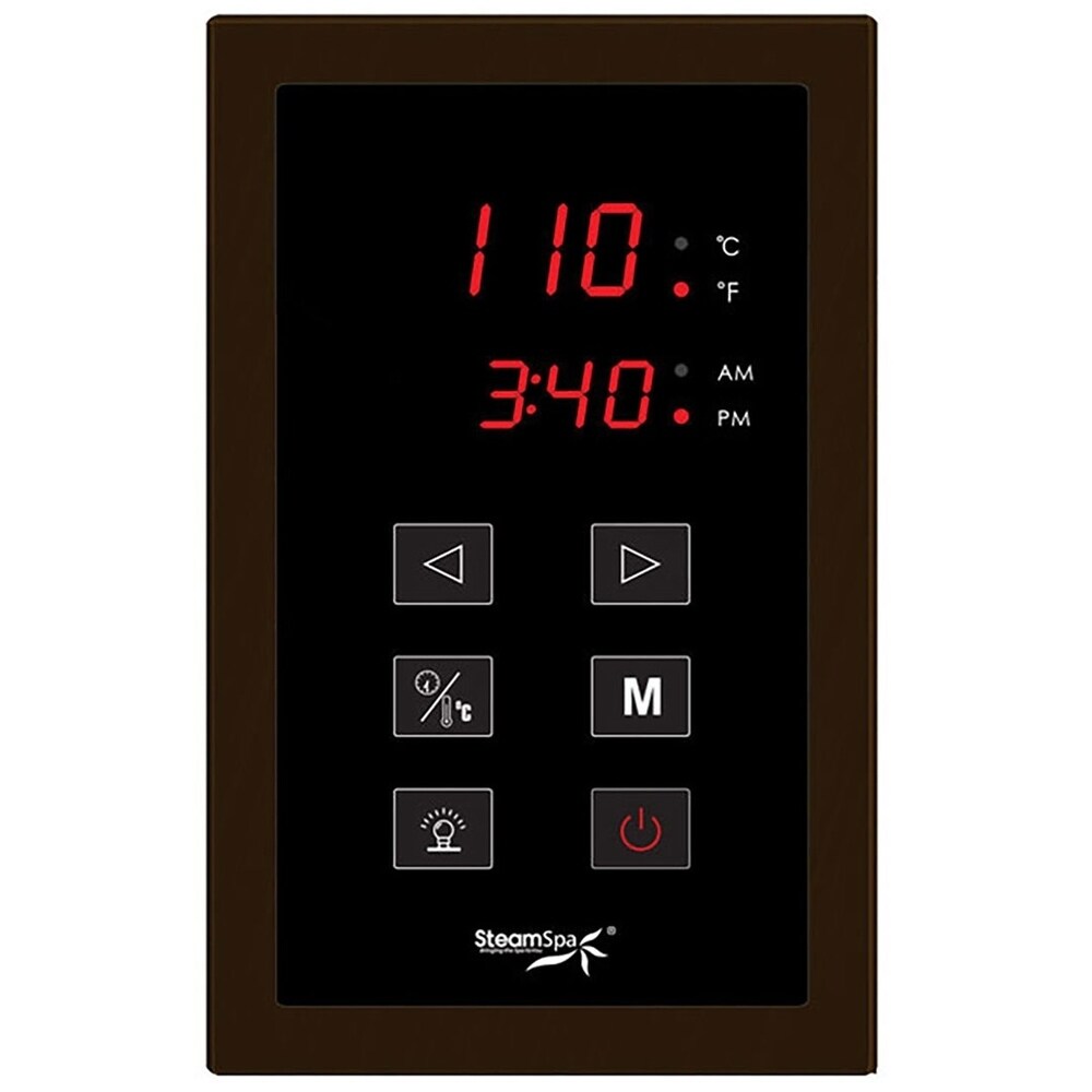 SteamSpa Oasis 10.5 KW QuickStart Steam Bath Generator Package in Oil Rubbed Bronze