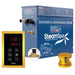 SteamSpa Oasis 6 KW QuickStart Acu-Steam Touch Panel Bath Generator Package with Built-in Auto Drain in Gold