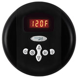SteamSpa Oasis 9 KW QuickStart Acu-Steam Bath Generator with Built-in Auto Drain in Matte Black