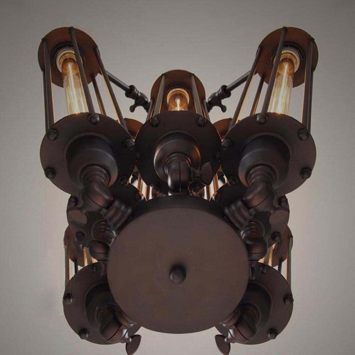 Steampunk Pendant Hanging Lamp Chandelier