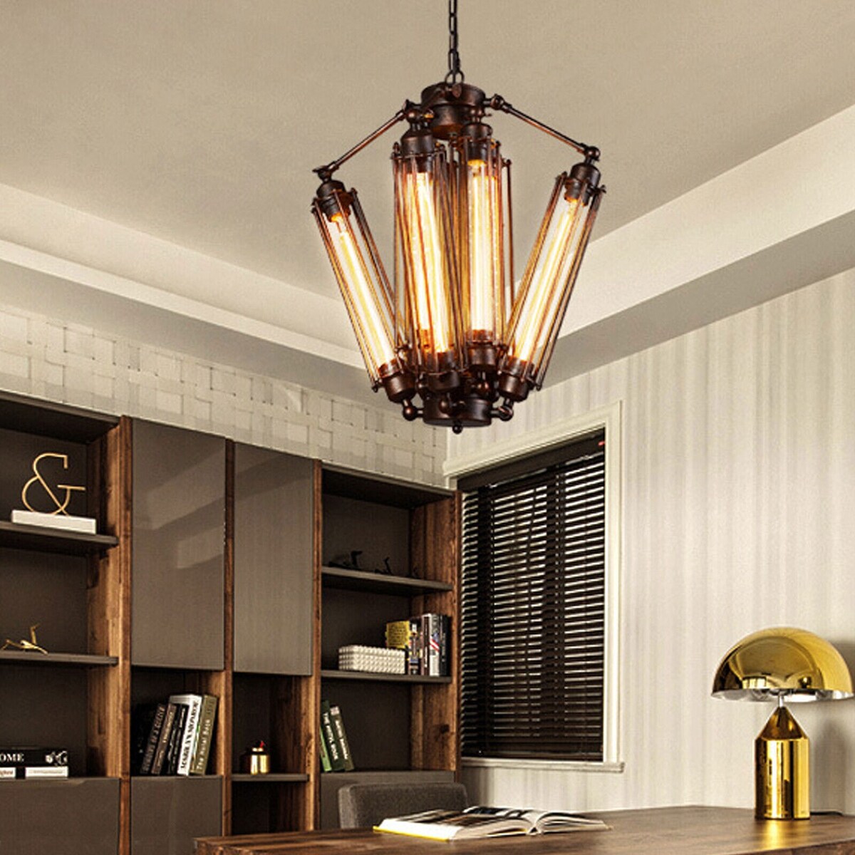 Steampunk Pendant Hanging Lamp Chandelier