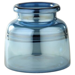 Porch & Den Martinazzi Steel Blue Small Bottle Vase