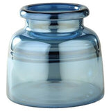 Porch & Den Martinazzi Steel Blue Small Bottle Vase