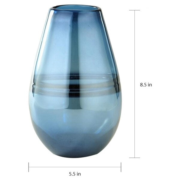 Porch & Den Martinazzi Steel Blue Small Vase