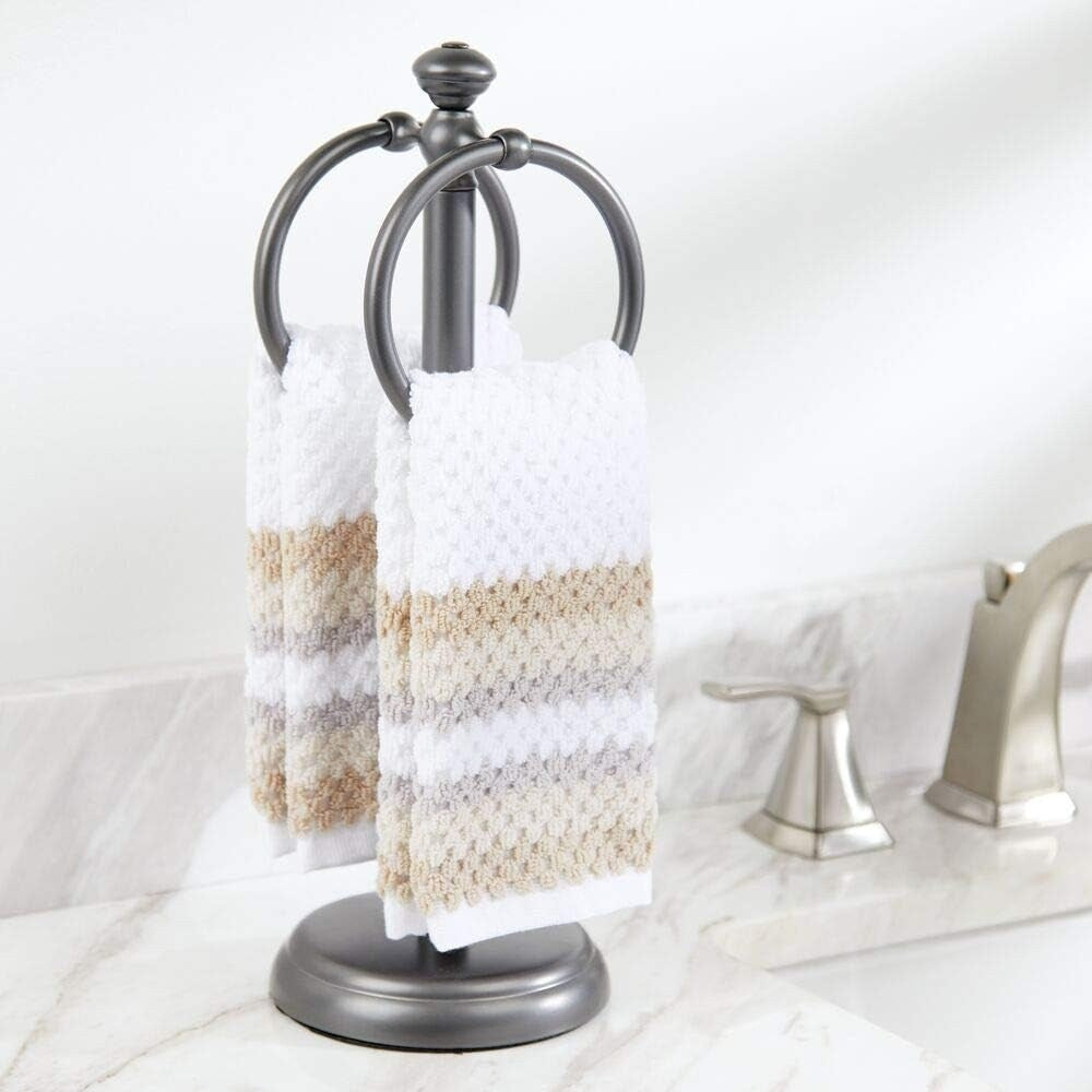Steel Towel Rack Holder Stand for Bathroom Vanity Countertops