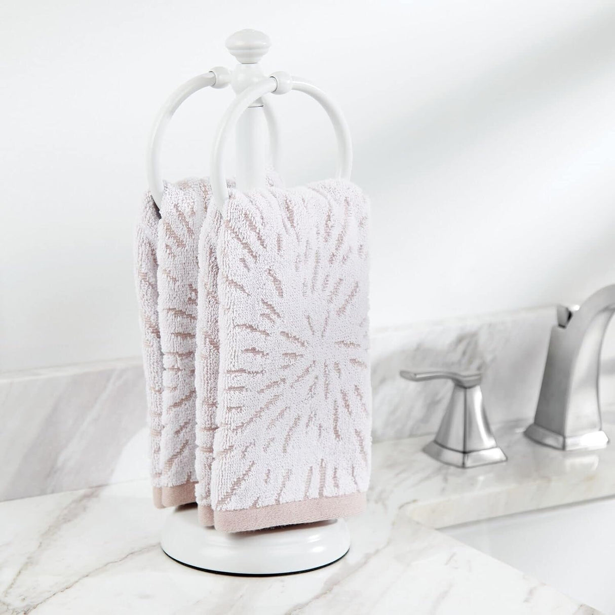 Steel Towel Rack Holder Stand for Bathroom Vanity Countertops