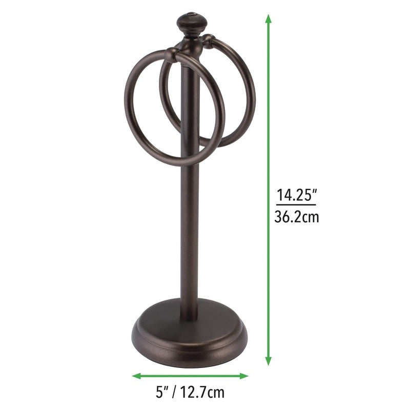 Steel Towel Rack Holder Stand for Bathroom Vanity Countertops