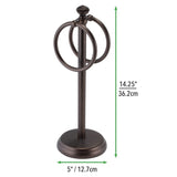 Steel Towel Rack Holder Stand for Bathroom Vanity Countertops