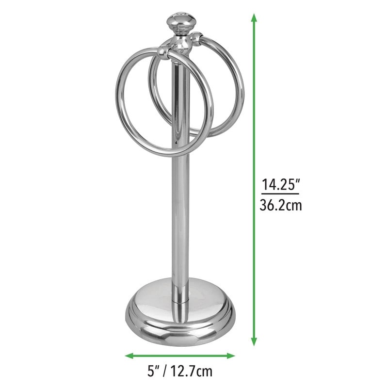 Steel Towel Rack Holder Stand for Bathroom Vanity Countertops