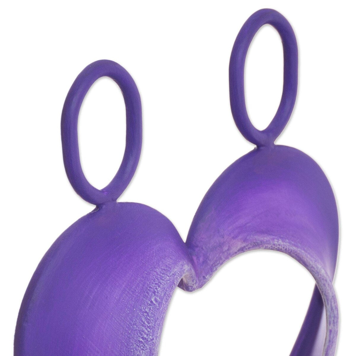 Steel sculpture, 'Our Heart in Purple'