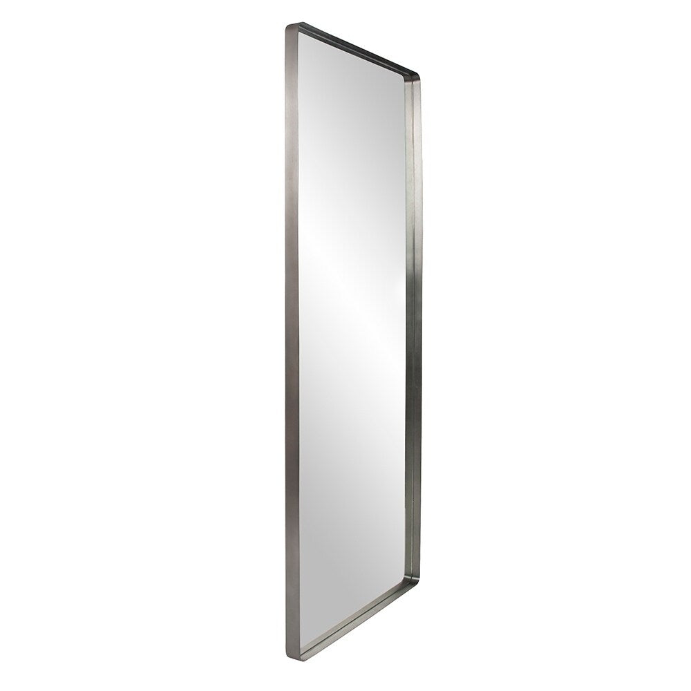 Allan Andrews Silver Framed Full Length Steele Mirror - 30 x 72