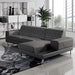 Stella Contemporary Chaise Leather Sectional Sofa Set