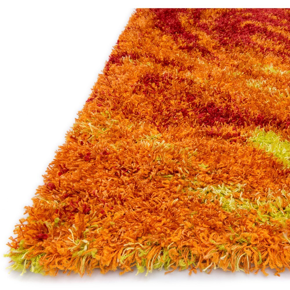 Alexander Home Stella Fire Shag Area Rug