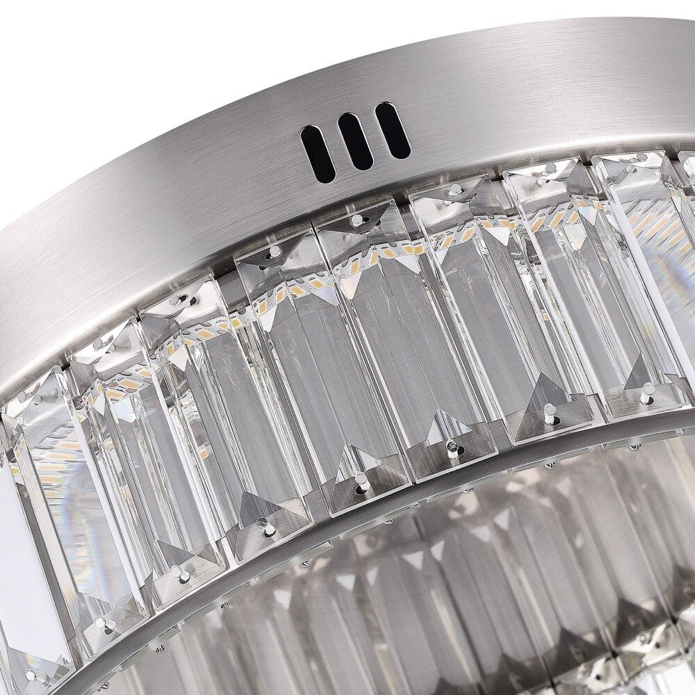 Stella Single Tier LED Flushmount Brushed Brass