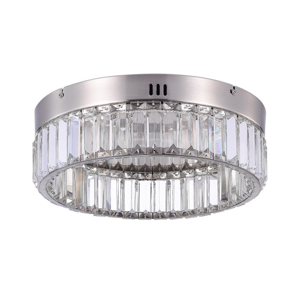 Stella Single Tier LED Flushmount Brushed Brass