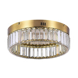 Stella Single Tier LED Flushmount Brushed Brass