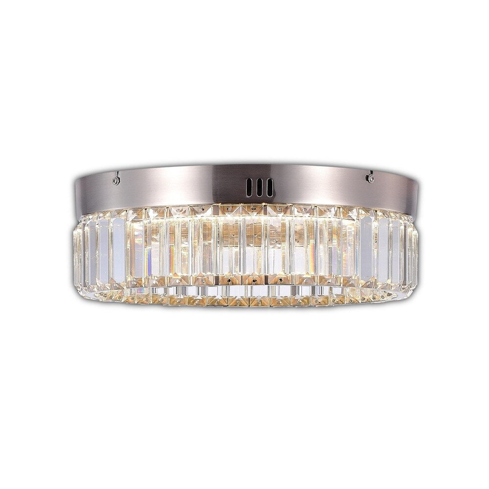 Stella Single Tier LED Flushmount Brushed Brass
