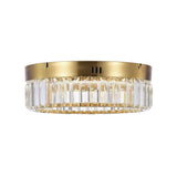 Stella Single Tier LED Flushmount Brushed Brass