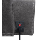 Stephan Charcoal Pillow Top Arms Power^2 Glider Recliner