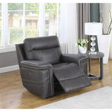 Stephan Charcoal Pillow Top Arms Power^2 Glider Recliner