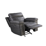 Stephan Charcoal Pillow Top Arms Power^2 Glider Recliner