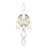 Sterlg 1 Light Wall Sconce Silver Clear Heritage Crystal - One Size