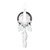Sterlg 1 Light Wall Sconce Silver Clear Heritage Crystal - One Size