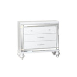 Sterling 4PC/5PC Contemporary Bedroom Set with Mirror Accents and LED Enhancements