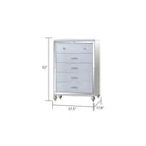 Sterling 4PC/5PC Contemporary Bedroom Set with Mirror Accents and LED Enhancements