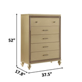 Sterling 4PC/5PC Contemporary Bedroom Set with Mirror Accents and LED Enhancements