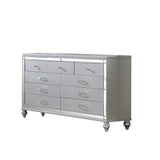 Sterling 4PC/5PC Contemporary Bedroom Set with Mirror Accents and LED Enhancements