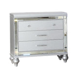 Sterling 4PC/5PC Contemporary Bedroom Set with Mirror Accents and LED Enhancements
