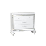 Sterling 4PC/5PC Contemporary Bedroom Set with Mirror Accents and LED Enhancements