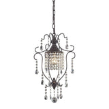 Sterling Storybrook Mini Pendant In Aged Bronze With Clear Crystal
