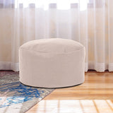 Pouf Ottoman With Cover, Sterling Willow