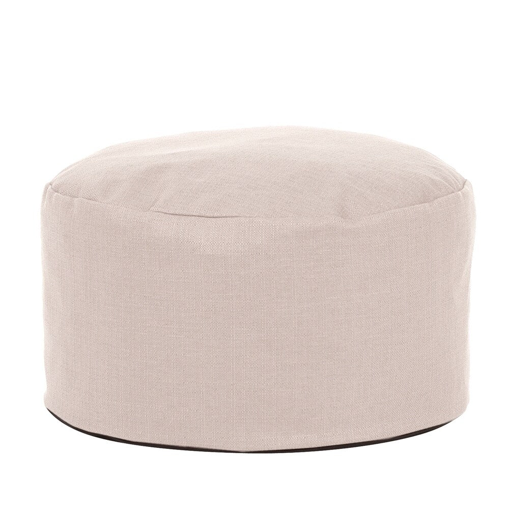 Pouf Ottoman With Cover, Sterling Willow
