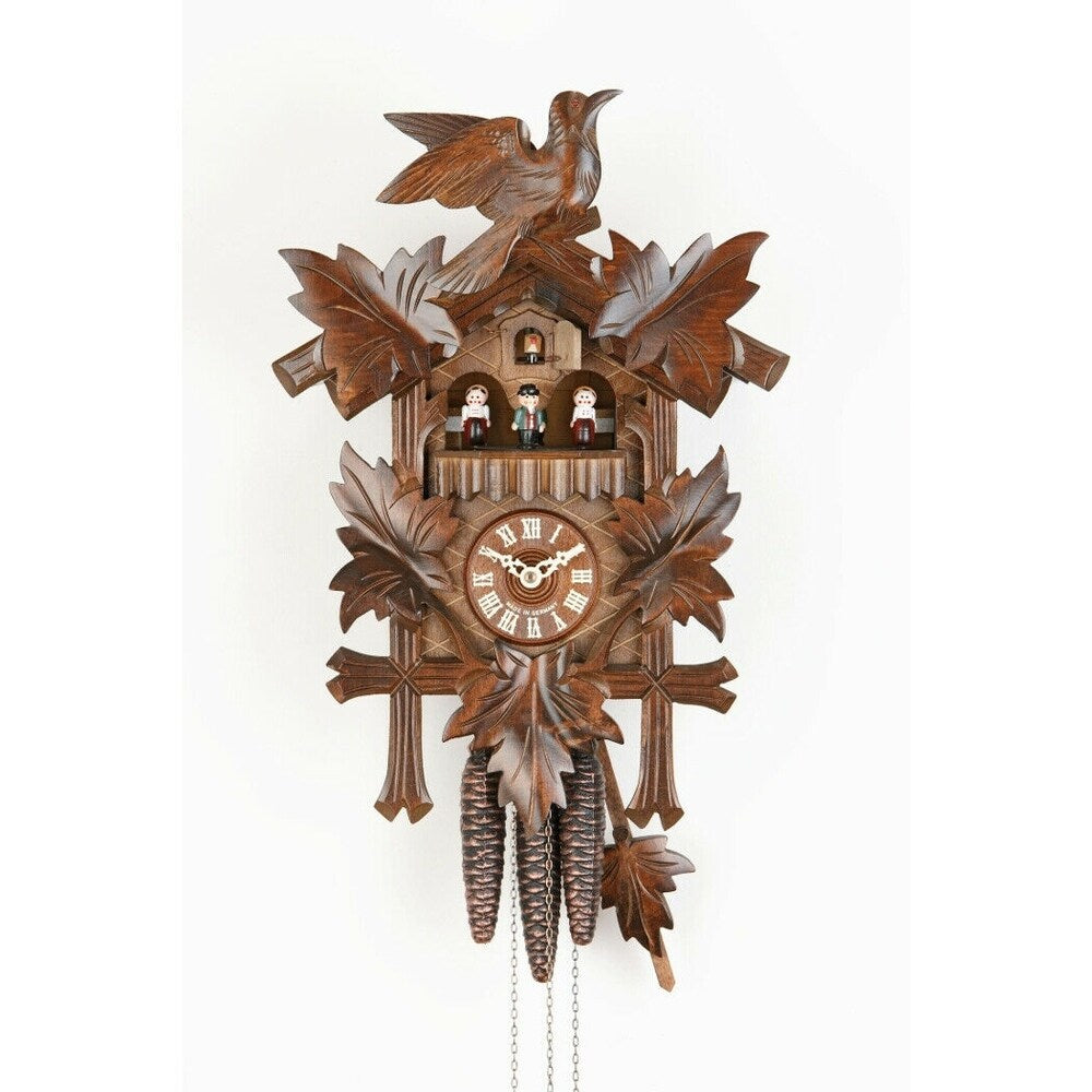 Sternreiter 1301 Bird and Leaf Cuckoo Clock (Linden Wood)