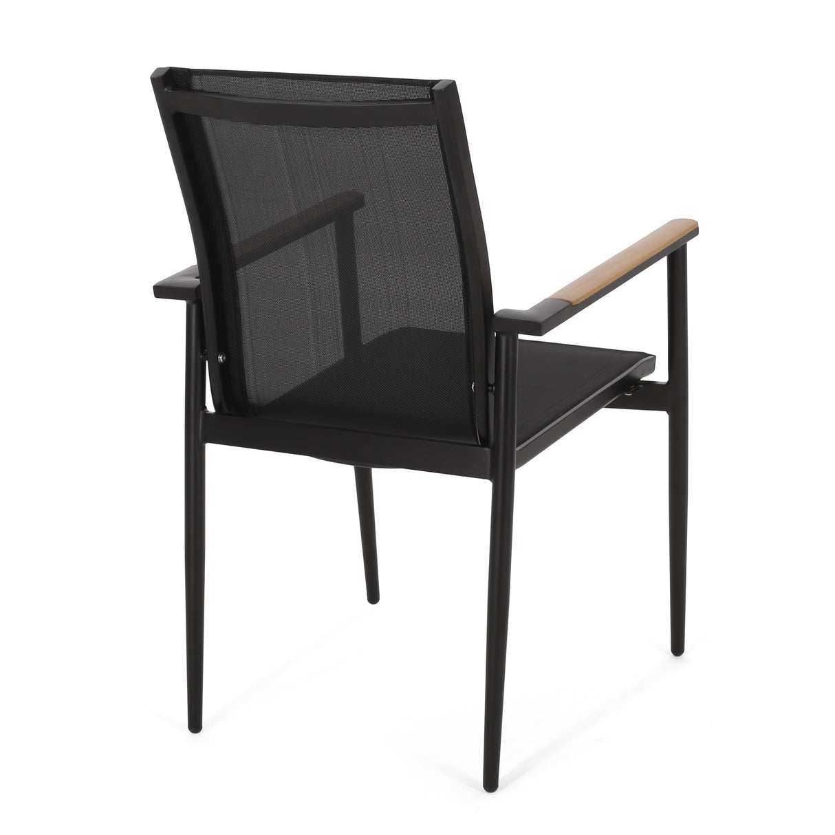 Stetson Mesh and Acacia Wood Outdoor 5 Piece Dining Set by Christopher Knight Home